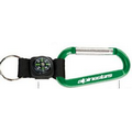 Carabiner with Compass Key Tag